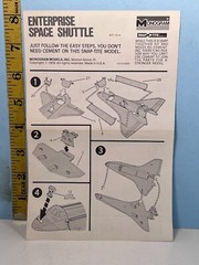 1978 Monogram Models Space Shuttle Enterprise Instructions