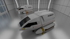Star Trek Next Generation 1/24 Scale Type-6 Shuttlecraft Resin 3D Printed Model