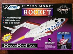 Estes E-Powered Space Ship One #2196 Flying Model Rocket Kit Length 26″