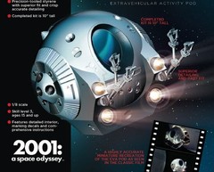 Moebius Models 2001-4 1:8 2001 Space Odyssey EVA Plastic Model Kit