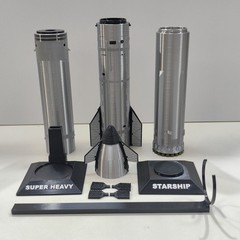 1:200 NASA SpaceX Starship Super Heavy Propulsion Rocket Model Set 3D Build