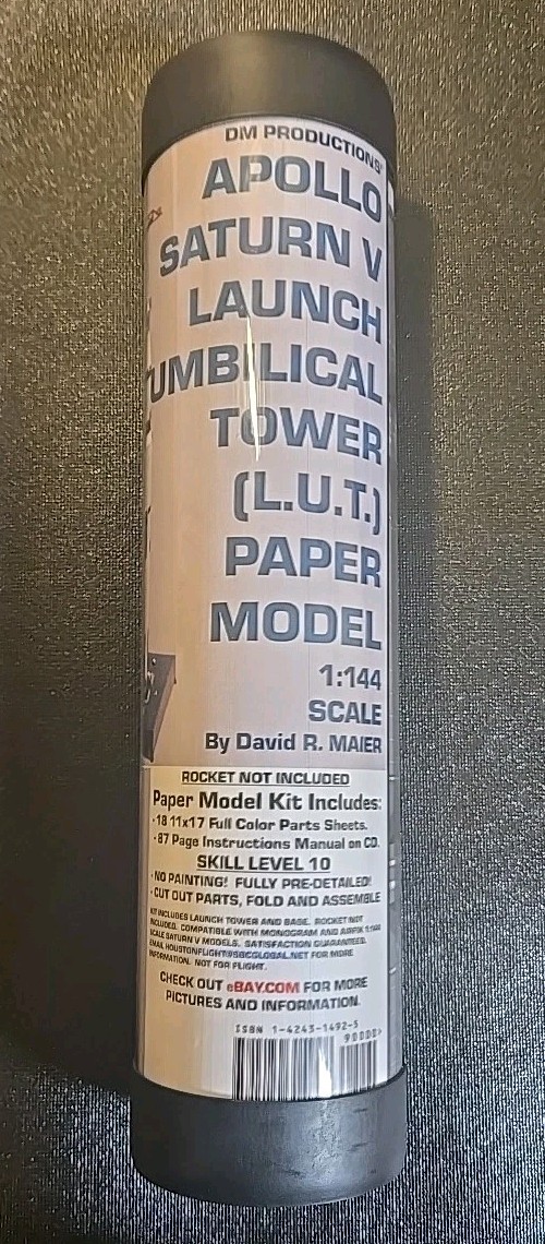 DM Apollo Saturn V Launch Umbilical Tower Paper Model 1/144 US Seller gallery