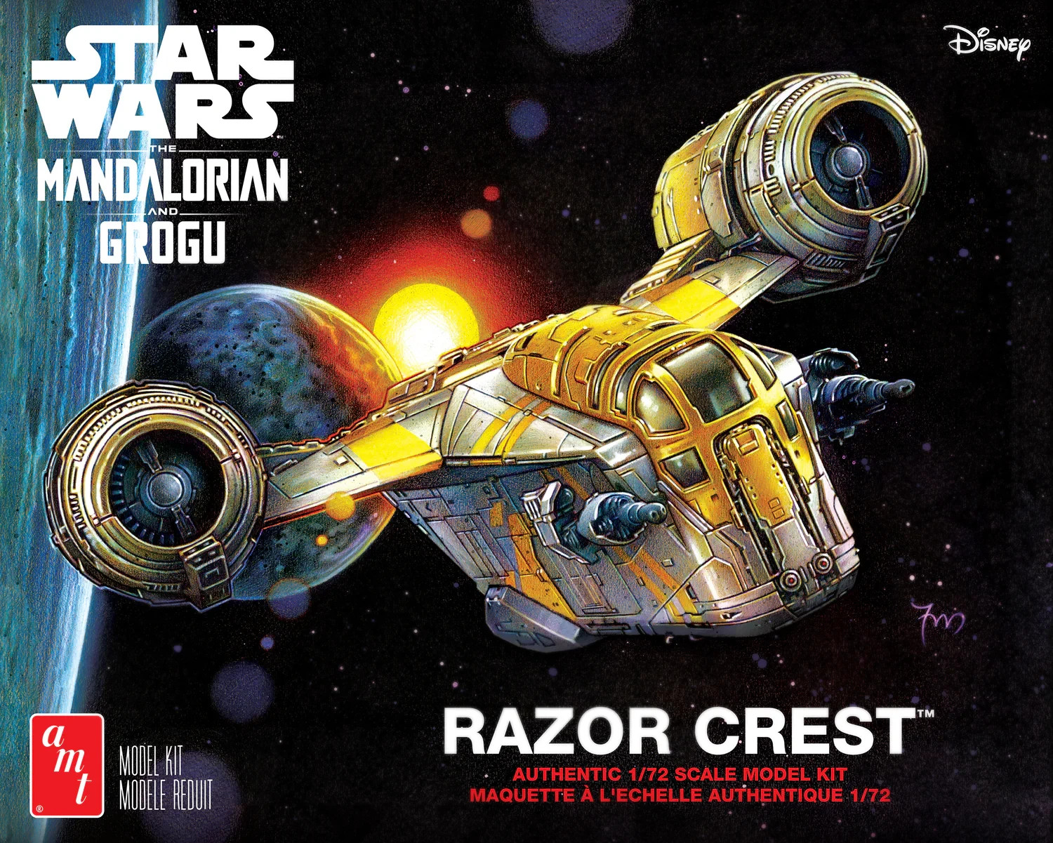 AMT Star Wars: The Mandalorian & Grogu Razor Crest 1:72 Scale Model Kit AMT1561 gallery