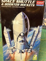 Academy 1:288 Space Shuttle & Booster Rockets Plastic Model Kit #1639 NEW Sealed