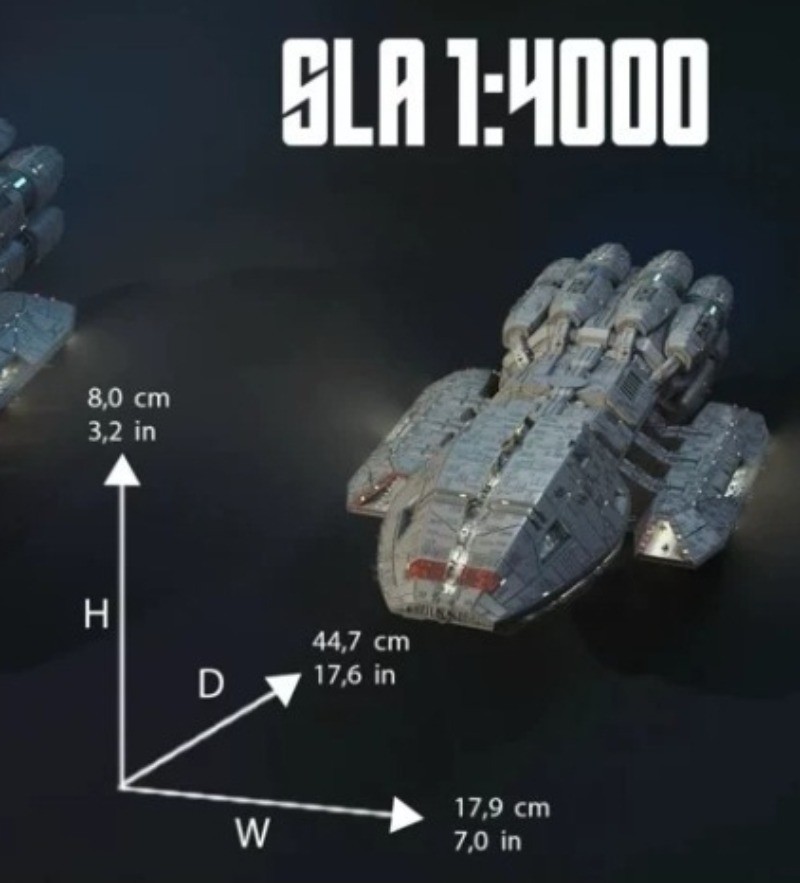 Battlestar Galactica Pegasus Assembly Model Kit Uncolored 3D Printing Accessory gallery