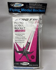 Vintage RARE Estes Aero Fin Flying Model Rocket Kit #1390 – Sealed, 5 fin design