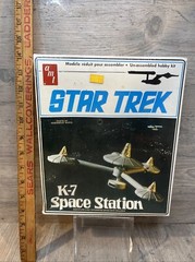 Star Trek Vintage 1976 K-7 Space Station AMT Model Kit Factory Sealed!!