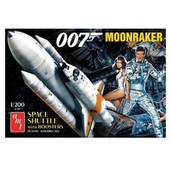 Amt MOONRAKER SHUTTLE/BOOSTERS James Bond 1/200 Model Kit MIB