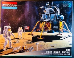 Apollo 11 First Lunar Landing Model Kit 1/48 NASA Monogram Complete 1994  🇺🇸