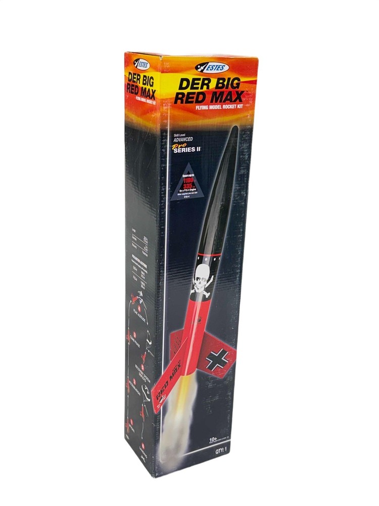 Estes 9721 Advanced Der Big Red Max Flying Model Rocket Kit