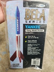 Estes 1381 NOS Yankee Flying Model Rocket Kit Skill Level 1 New Sealed