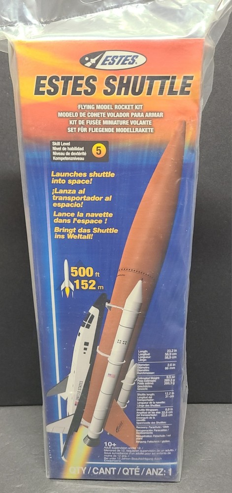 Estes Shuttle Flying Model Rocket Kit 7246 Space Shuttle Model Rocket New Sealed