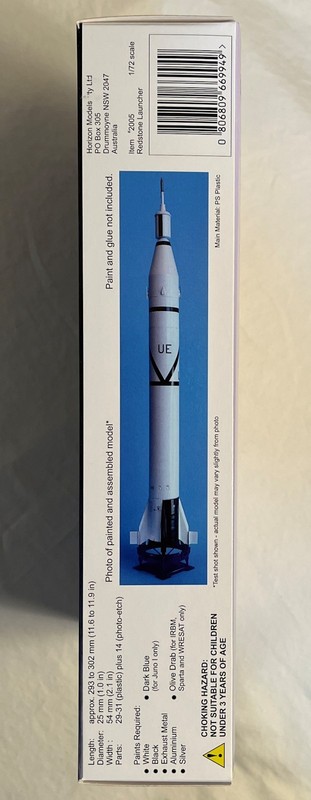 Horizon Models REDSTONE LAUNCHER Rocket 1/72 Scale Plastic Model Kit NEW gallery