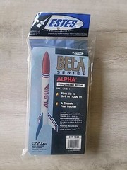 Estes Beta Series Alpha Flying Model Rocket Kit. 1225. Beginner, Skill Level 1