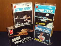 Vintage c1975-1984 AMT Star Trek Enterprise 4 Kit Combo – Factory Seals