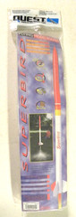 Quest SUPERBIRD, 31.25″ Tall, Dual Parachutes, Laser cut Balsa Fins UNOPENED