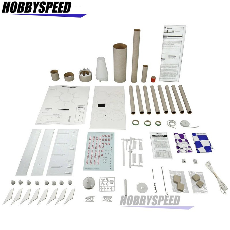 ESTES SATURN 1B FLYING MODEL ROCKET KIT SKILL: MASTER rocketry nasa EST7251 NEW gallery