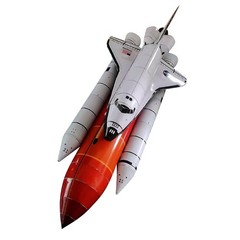 1: 150 Space Shuttle Atlantis Paper Model Space Rocket Craft Unassembled Model
