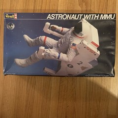 Revell Astronaut with MMU 10 1/4 inches high model kit Moderate Moisture to Box
