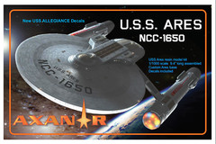 USS Ares resin 1/1000 Model Kit w/ Patches Star Trek Prelude to Axanar