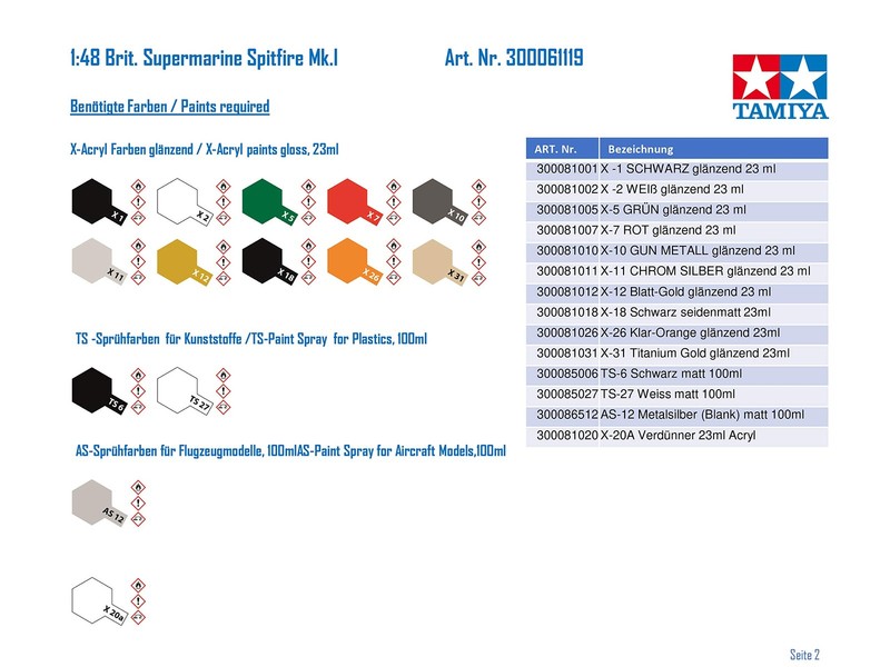 Tamiya 1/48 Masterpiece Series No.119 Supermarine Spitfire Mk.1 Plastic Model 61 gallery