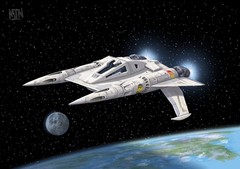 Two (2) 1/72 Scale Buck Roger’s Thunderfighter Model Kits