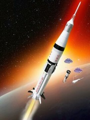 Estes Saturn 1B – Model Rocket Kit – Skill Level Master Pro – #7251