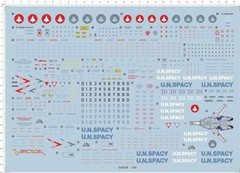 Detail Up 1/60 macross zero Spaceship VF-0A Mdoel Kit Water Slide Decal