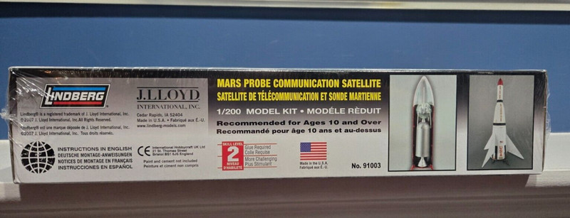 LINDBERG Mars Probe Communication Satellite model kit 91003 ~ Sealed New in Box gallery