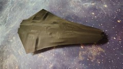 Sci-Fi Spacecraft Model, Black PLA+ Plastic, Pre-Built Ready to Go, Not Painted