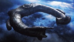 Alien Juggernaut ship 3D Resin Print Measures 7.5″ X 8″
