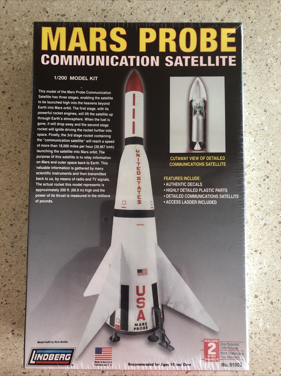 Lindberg Mars Space Probe Communication Satellite Model kit #91003 NEW & SEALED gallery