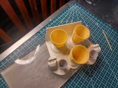 1/144 Space Shuttle Engine Upgrades. 3 Mains Plus 2 OMS to Fix Those Kit. Resin