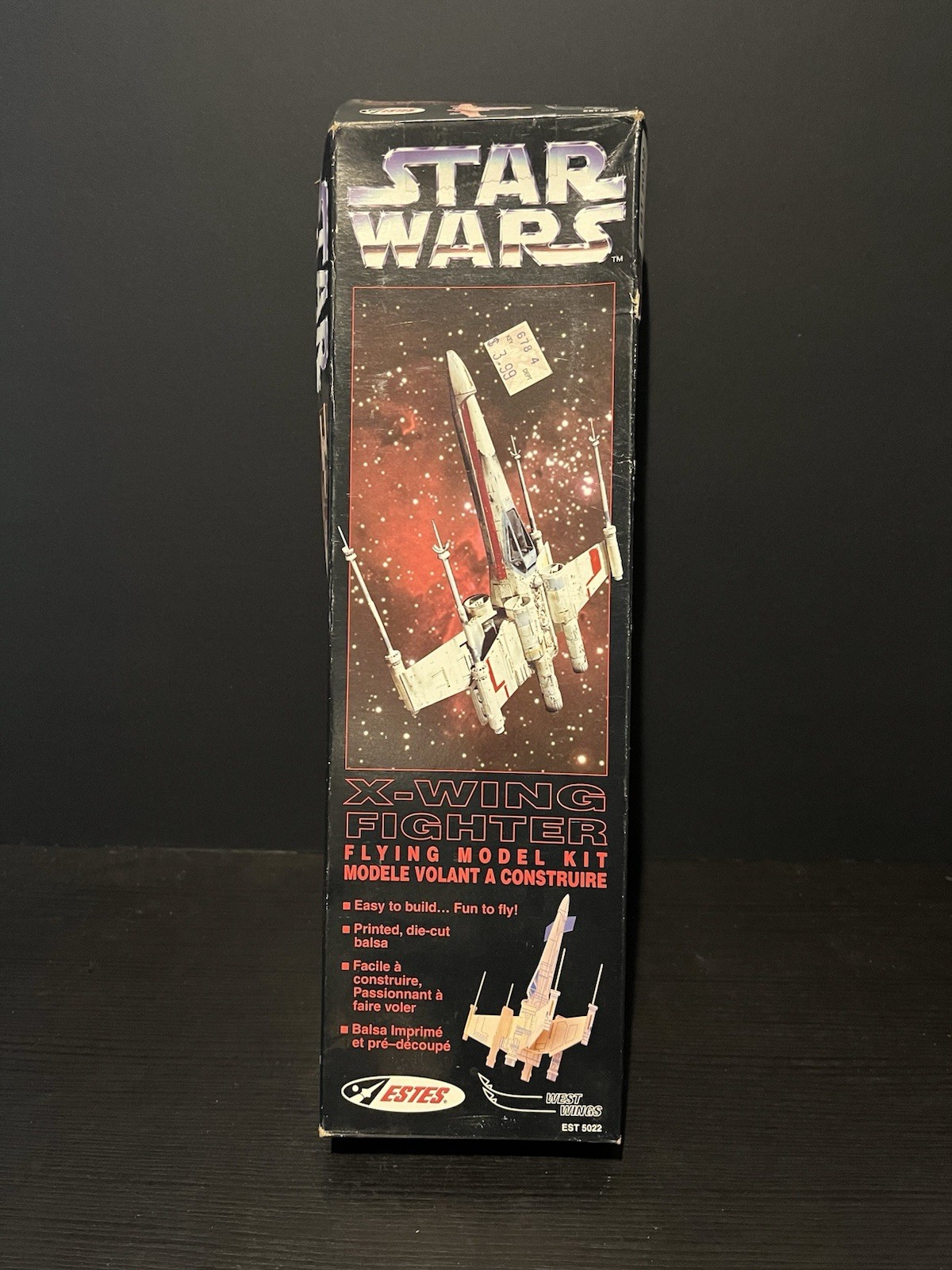 ESTES Star Wars X-Wing Fighter Flying Model Kit W/ Original Box *read* gallery