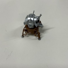 Apollo Lunar Module Spacecraft Model Silver Brown Plastic Pre-built