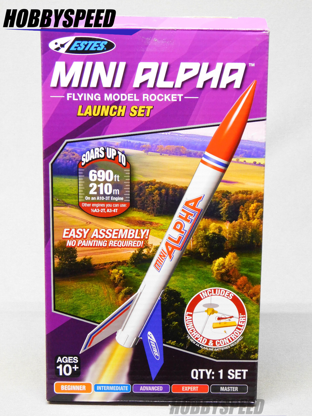 ESTES MINI ALPHA MODEL ROCKET LAUNCH SET pad control space base EST2458 NEW gallery