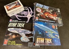 Star Trek Model Kit Lot: Space Station, U.S.S. Enterprise, Space Encounter. New!