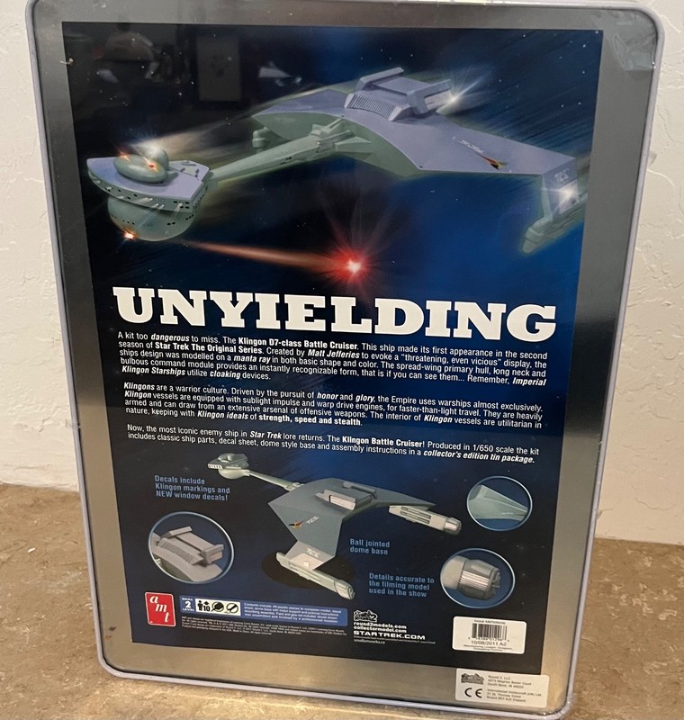 AMT Star Trek Klingon Battle Cruiser Collector's Edition #AMT699 SEALED gallery