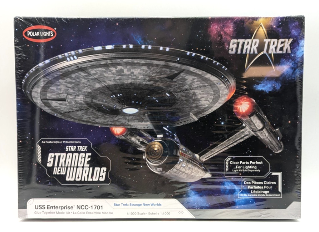 Polar Lights 1/1000 Star Trek Strange New Worlds USS Enterprise Model Kit Sealed gallery