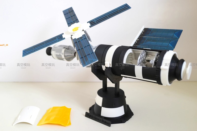Scale Sky Lab S-IVB Skylab Model Space Station 1/144 Painted Model Toy Gift gallery