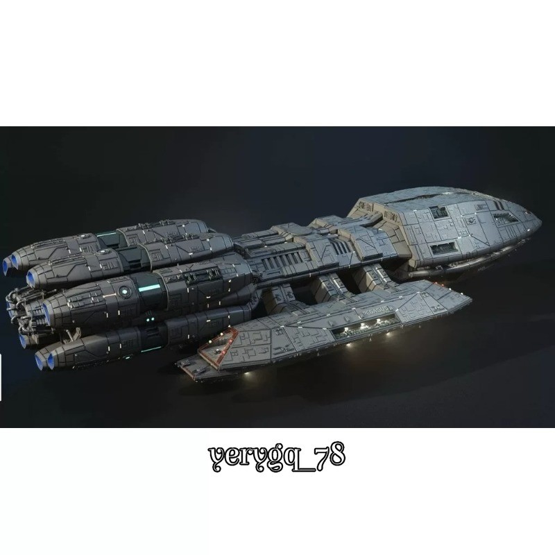 Battlestar Galactica Pegasus Assembly Model Kit Uncolored 3D Printing Accessory gallery