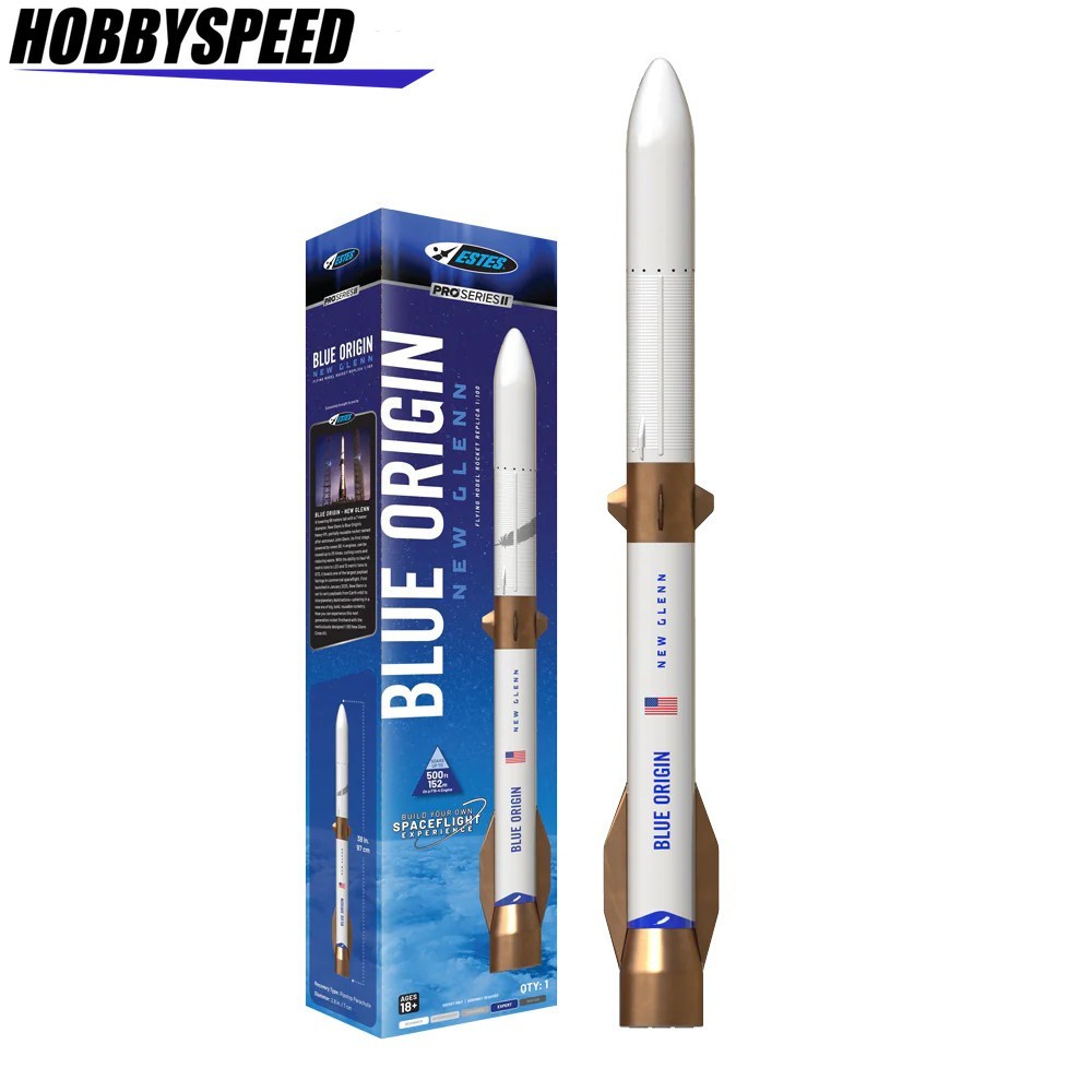 ESTES PRO BLUE ORIGIN NEW GLENN FLYING MODEL ROCKET KIT EXPERT 1:100 EST9735 NEW gallery
