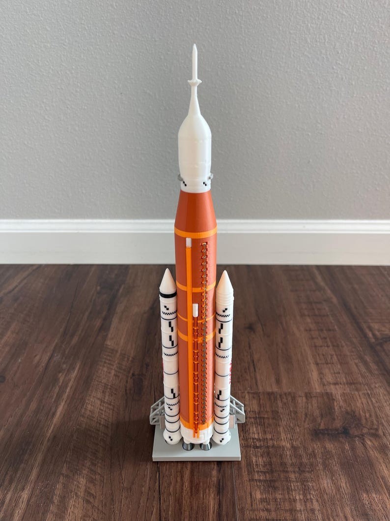 Artemis Space Launch System (SLS) Rocket Model with Magnetic Detachable Boosters gallery