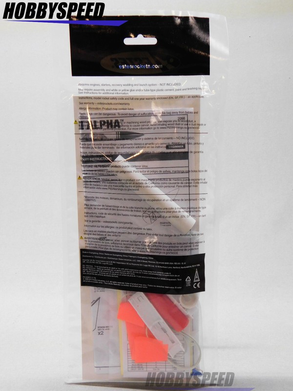 ESTES MINI ALPHA ROCKET KIT BEGINNER Model Rocketry project nasa space EST2098 gallery