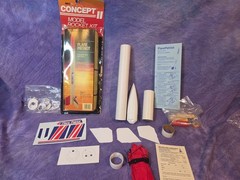 MRC Concept II Flare Patriot Flying Model Rocket Kit #LS103 Uses Estes Complete!