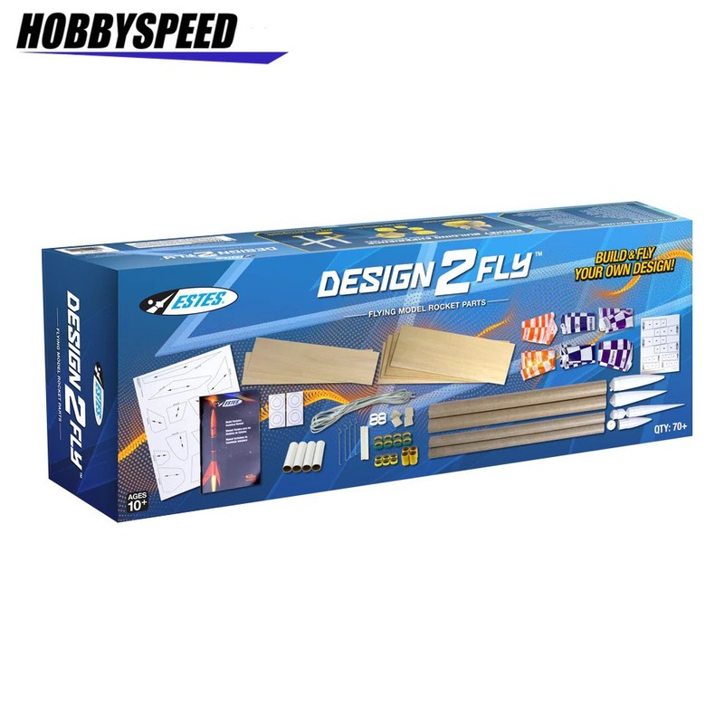 ESTES DESIGN2FLY MODEL ROCKET BUILDERS KIT space launch parts stem EST1199 NEW gallery