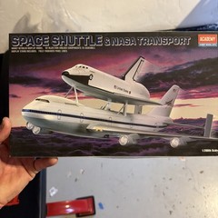 Academy Hobby Space Shuttle NASA Transport Kit 1-288th Open Box Sealed Parts