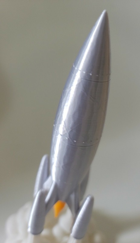 3D Printed Rocket Model, Scifi Space Rocket, Aerospace & Science Decor 7.6" gallery