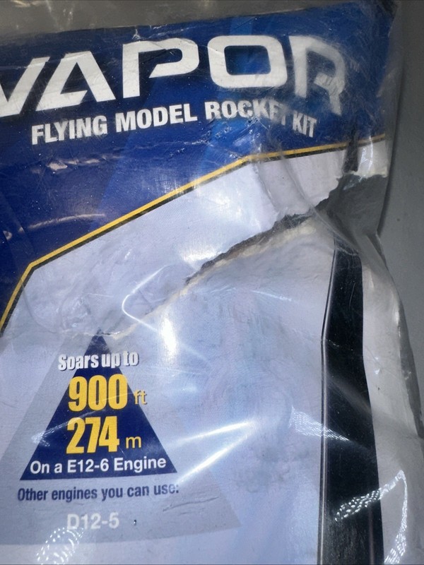 Estes Vapor Flying Model Rocket Kit EST7294 Advanced NIB gallery
