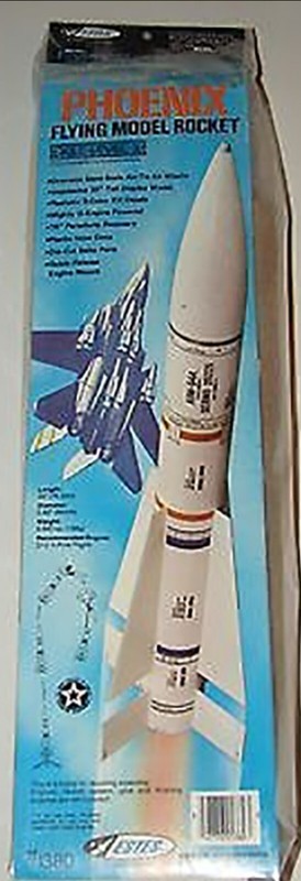 Estes Phoenix Flying Model Rocket kit #1380 Model Rocket clone Kit *NO Decals gallery